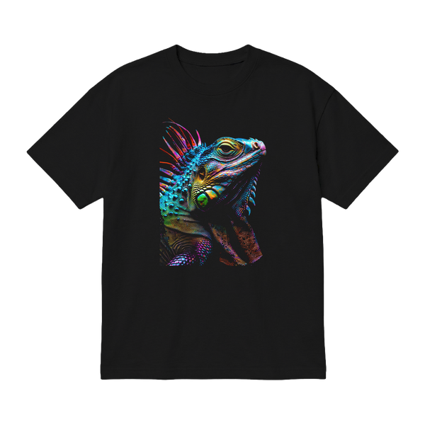 Neon Halftone Iguana